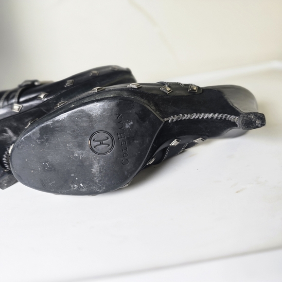 Cole Haan Black Leather Studded Mules 7 1/2 - Picture 11 of 12